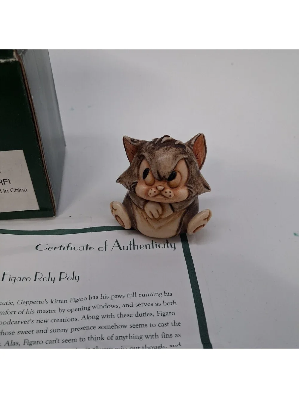 Harmony Kingdom Disney Figaro Roly Poly Pinocchio LE 5000 Box COA Figurine